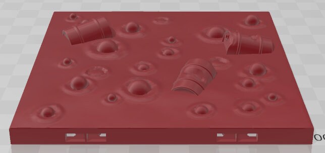 Dinoblood Derricks Tiles Set 4 - Fantasy Village -Pathfinder-Dungeons&Dragons-RPG-Tabletop-Terrain-28mm-AetherStudios