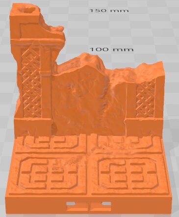 Ruins Set 2 - Dwarven Clan - Pathfinder - Dungeons & Dragons -RPG- Tabletop-Terrain - 28 mm / 1"- Aether Studios