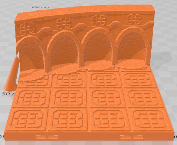 Arena Low Walls - Dwarven Clan - Pathfinder - Dungeons & Dragons -RPG- Tabletop-Terrain - 28 mm / 1"- Aether Studios