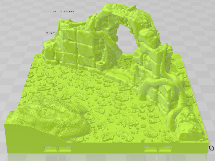 Ruined Tower Set 1 - Swamp of Sorrows - Pathfinder - Dungeons & Dragons -RPG- Tabletop-Terrain-28 mm / 1"- Aether Studios