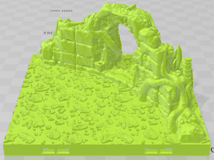Ruined Tower Set 2 - Swamp of Sorrows - Pathfinder - Dungeons & Dragons -RPG- Tabletop-Terrain-28 mm / 1"- Aether Studios