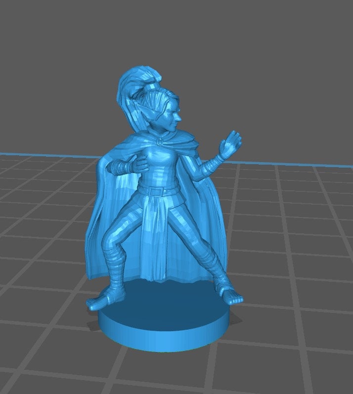 Gnome Monk Mini - DND - Pathfinder - Dungeons & Dragons - RPG - Tabletop - mz4250- Miniature-28mm-1"Scale