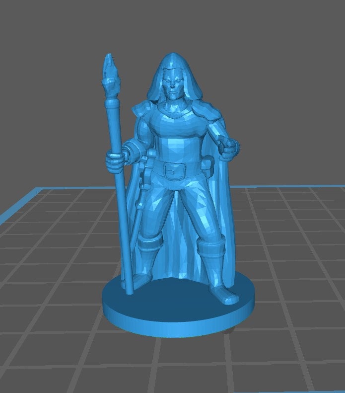 Elven Sorcerer Mini - DND - Pathfinder - Dungeons & Dragons - RPG - Tabletop - mz4250- Miniature-28mm-1"Scale