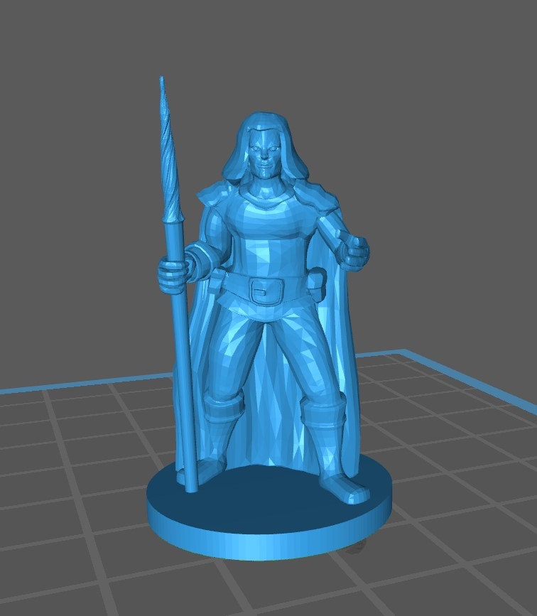 Elven Sorcerer Mini - DND - Pathfinder - Dungeons & Dragons - RPG - Tabletop - mz4250- Miniature-28mm-1"Scale