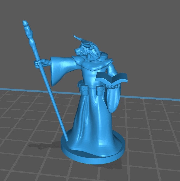 Other Races Wizard Mini - DND - Pathfinder - Dungeons & Dragons - RPG - Tabletop - mz4250- Miniature - 28 mm - 1" Scale