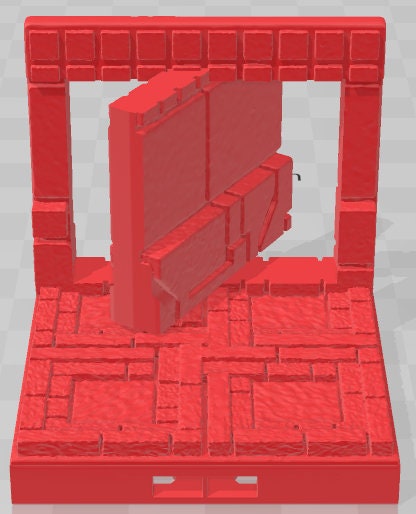 Wall 2 Secret Doors  - Aztlan - Pathfinder - Dungeons & Dragons -RPG- Tabletop-Terrain-28 mm / 1"- Aether Studios