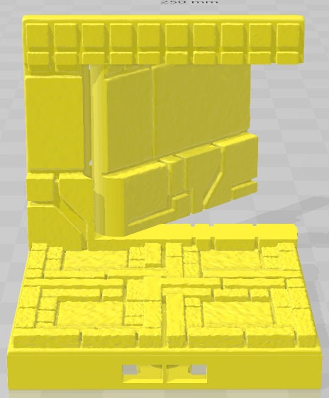 Wall 2 Secret Doors  - Aztlan - Pathfinder - Dungeons & Dragons -RPG- Tabletop-Terrain-28 mm / 1"- Aether Studios