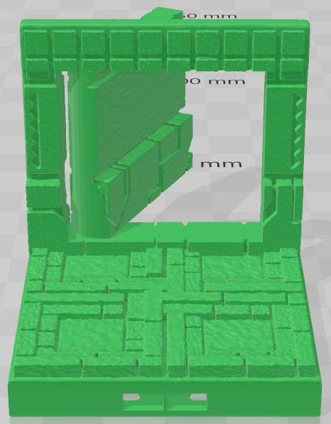 Wall 3 Secret Doors  - Aztlan - Pathfinder - Dungeons & Dragons -RPG- Tabletop-Terrain-28 mm / 1"- Aether Studios