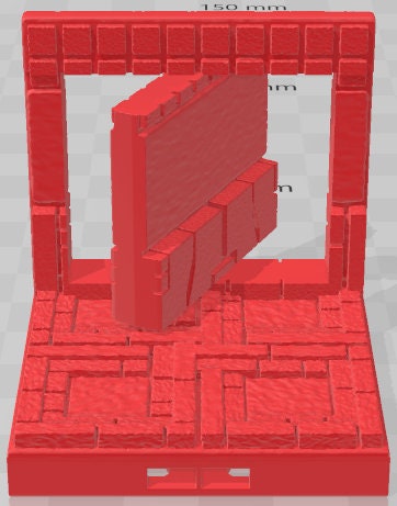 Wall 4 Secret Doors  - Aztlan - Pathfinder - Dungeons & Dragons -RPG- Tabletop-Terrain-28 mm / 1"- Aether Studios