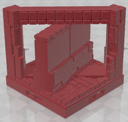 Diagonal Secret Doors  - Aztlan - Pathfinder - Dungeons & Dragons -RPG- Tabletop-Terrain-28 mm / 1"- Aether Studios