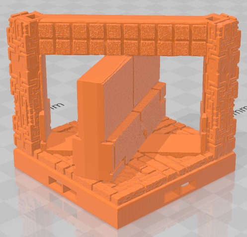 Diagonal Secret Doors  - Aztlan - Pathfinder - Dungeons & Dragons -RPG- Tabletop-Terrain-28 mm / 1"- Aether Studios