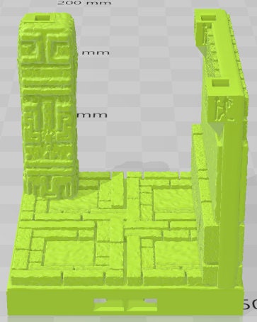 Pillars Style 4 Set 1 - Aztlan 2 Reforged - Pathfinder - Dungeons & Dragons -RPG- Tabletop-Terrain-28 mm / 1"- Aether Studios