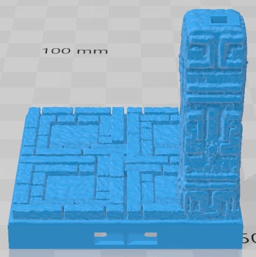 Pillars Style 4 Set 1 - Aztlan 2 Reforged - Pathfinder - Dungeons & Dragons -RPG- Tabletop-Terrain-28 mm / 1"- Aether Studios