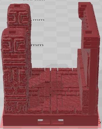Pillars Style 4 Set 2 - Aztlan 2 Reforged - Pathfinder - Dungeons & Dragons -RPG- Tabletop-Terrain-28 mm / 1"- Aether Studios