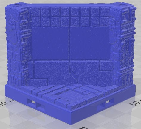 Diagonal Walls - Aztlan 4 Reforged - Pathfinder - Dungeons & Dragons -RPG- Tabletop-Terrain-28 mm / 1"- Aether Studios