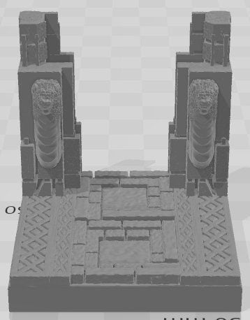 Door Frames 2 Set 1 - Aztlan 4 Reforged - Pathfinder - Dungeons & Dragons -RPG- Tabletop-Terrain-28 mm / 1"- Aether Studios