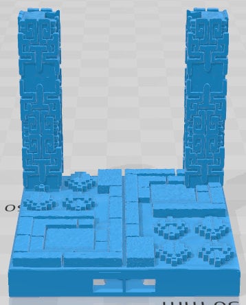 Door Frames 2 Set 2 - Aztlan 4 Reforged - Pathfinder - Dungeons & Dragons -RPG- Tabletop-Terrain-28 mm / 1"- Aether Studios