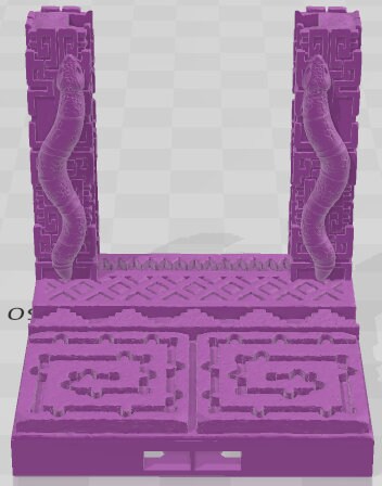 Door Frames 2 Set 2 - Aztlan 4 Reforged - Pathfinder - Dungeons & Dragons -RPG- Tabletop-Terrain-28 mm / 1"- Aether Studios