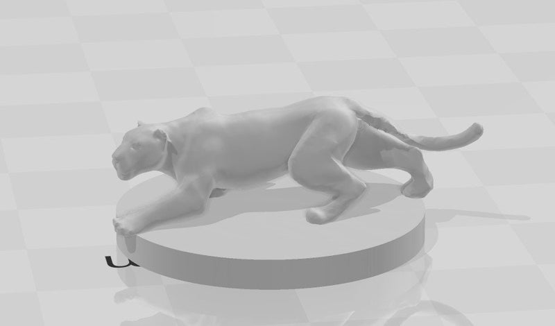 Panther Mini - DND - Pathfinder - Dungeons & Dragons - RPG - Tabletop - mz4250- Miniature-28mm-1"Scale