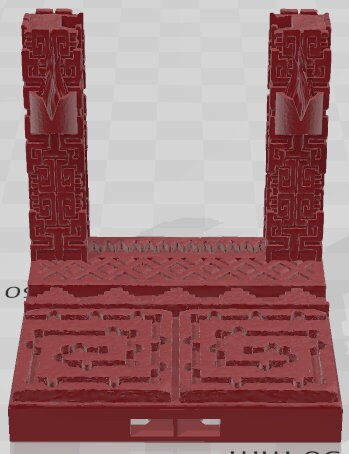 Door Frames 2 Set 3 - Aztlan 4 Reforged - Pathfinder - Dungeons & Dragons -RPG- Tabletop-Terrain-28 mm / 1"- Aether Studios