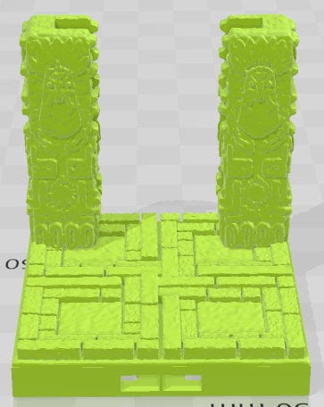 Door Frames 2 Set 3 - Aztlan 4 Reforged - Pathfinder - Dungeons & Dragons -RPG- Tabletop-Terrain-28 mm / 1"- Aether Studios