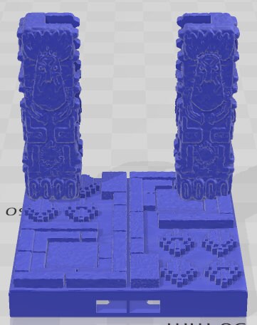 Door Frames 2 Set 3 - Aztlan 4 Reforged - Pathfinder - Dungeons & Dragons -RPG- Tabletop-Terrain-28 mm / 1"- Aether Studios