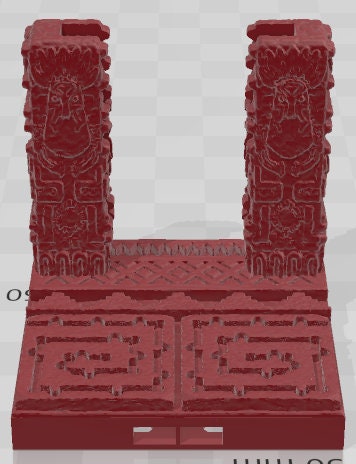 Door Frames 2 Set 4 - Aztlan 4 Reforged - Pathfinder - Dungeons & Dragons -RPG- Tabletop-Terrain-28 mm / 1"- Aether Studios