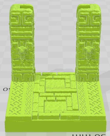 Door Frames 2 Set 4 - Aztlan 4 Reforged - Pathfinder - Dungeons & Dragons -RPG- Tabletop-Terrain-28 mm / 1"- Aether Studios