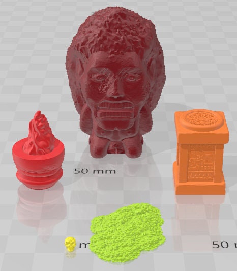 Small Scatter, Statues, And Mini - Aztlan 4 Reforged - Pathfinder - Dungeons & Dragons -RPG- Tabletop-Terrain-28 mm / 1"- Aether Studios