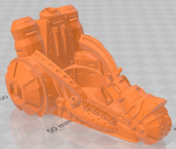 Industrial Yardwork's Raider Car - Electro Rail Trains -Pathfinder-Dungeons&Dragons-RPG-Tabletop-Terrain-28mm-AetherStudios