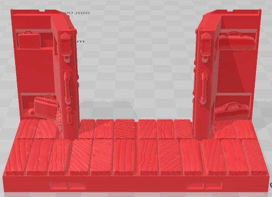 Vrai Foundry Passengers Cars Luggage Side Doors - Electro Rail Trains -Pathfinder-Dungeons&Dragons-RPG-Tabletop-Terrain-28mm-AetherStudios