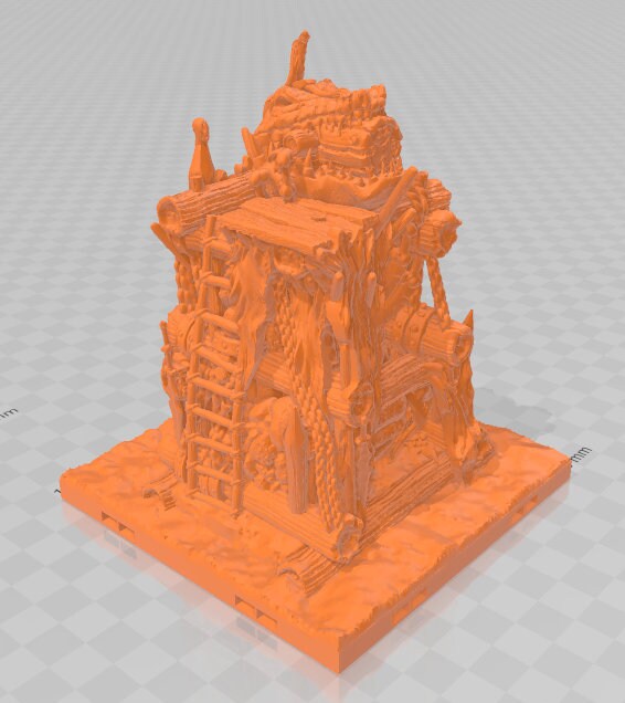 Great Clockodile - Fantasy Village -Pathfinder-Dungeons&Dragons-RPG-Tabletop-Terrain-28mm-AetherStudios