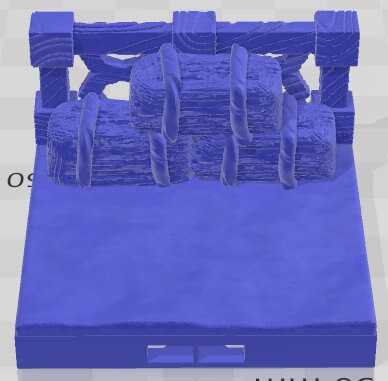 Ponyhorn Stables Farm Fence 2x2 Tiles  - Fantasy Village -Pathfinder-Dungeons&Dragons-RPG-Tabletop-Terrain-28mm-AetherStudios