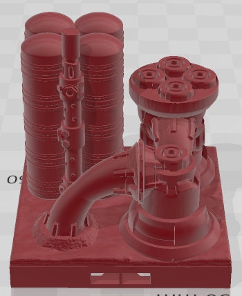 Dinoblood Derricks Tiles Set 1 - Fantasy Village -Pathfinder-Dungeons&Dragons-RPG-Tabletop-Terrain-28mm-AetherStudios