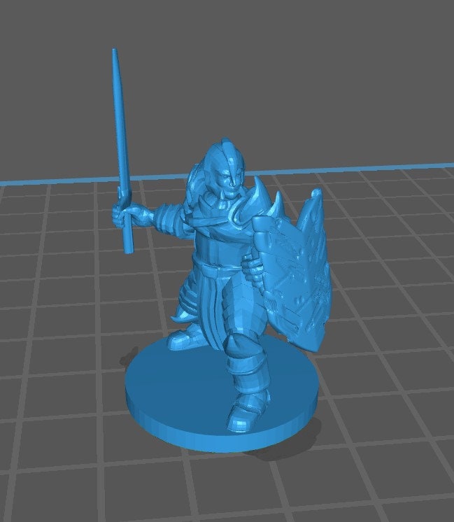 Human Paladin Pack 1 - DND - Pathfinder - Dungeons & Dragons - RPG - Tabletop - mz4250- Miniature-28mm-1"Scale