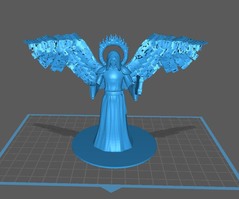Angel of Knowledge  Mini - DND - Pathfinder - Dungeons & Dragons - RPG - Tabletop - mz4250- Miniature-28mm-1"Scale
