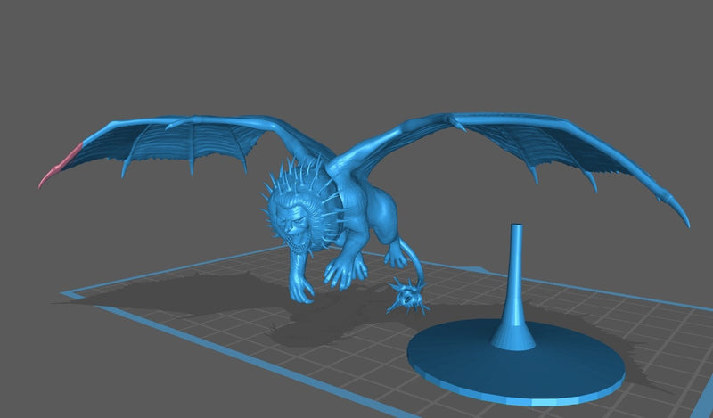 Manticore Mini - DND - Pathfinder - Dungeons & Dragons - RPG - Tabletop - mz4250- Miniature-28mm-1"Scale