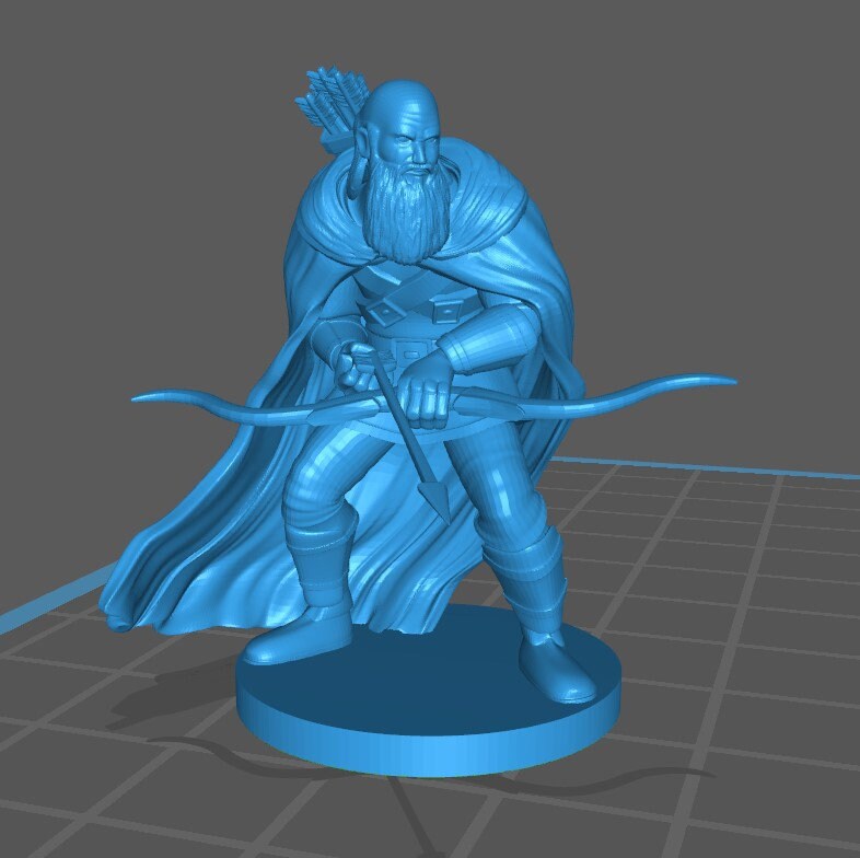 Dnd Ranger Mini Human Rangers Mini - DND - Pathfinder - Dungeons & Dragons - RPG - Tab