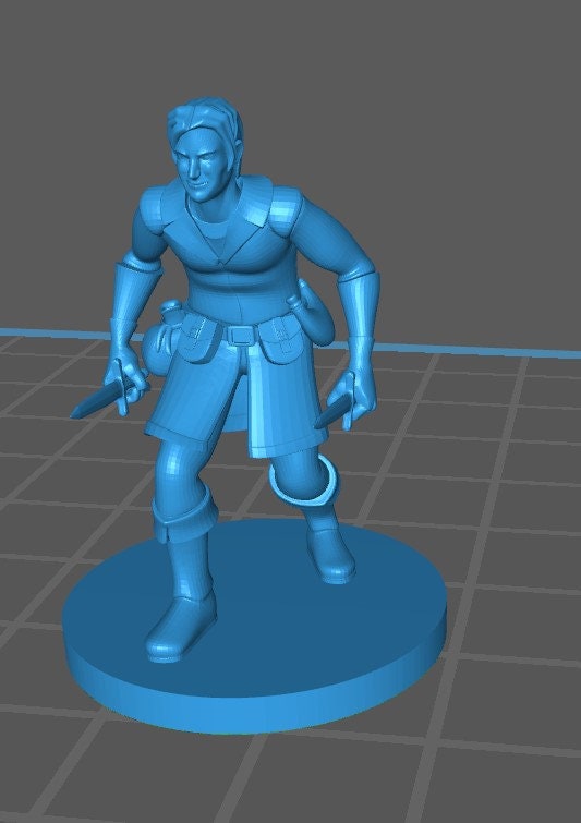 Human Rogue Mini Pack 2 - DND - Pathfinder - Dungeons & Dragons - RPG - Tabletop - mz4250- Miniature-28mm-1"Scale
