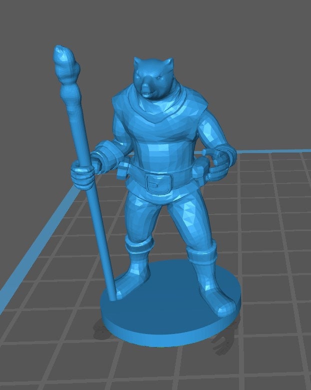 Other Races Wizard Mini - DND - Pathfinder - Dungeons & Dragons - RPG - Tabletop - mz4250- Miniature - 28 mm - 1" Scale