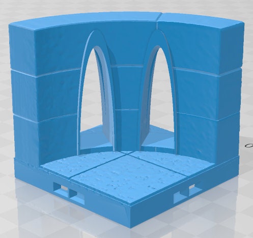 Seraphim Wall Expansion Curves And Corners - Seraphim -Pathfinder-Dungeons&Dragons-RPG-Tabletop-Terrain-28mm-AetherStudios