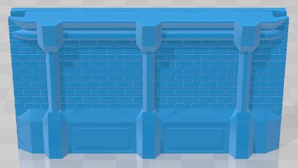 Uptown Exteriors Walls Set 2 - Tycho City -Pathfinder-Dungeons&Dragons-RPG-Tabletop-Terrain-28mm-AetherStudios