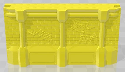 Uptown Exteriors Walls Set 2 - Tycho City -Pathfinder-Dungeons&Dragons-RPG-Tabletop-Terrain-28mm-AetherStudios