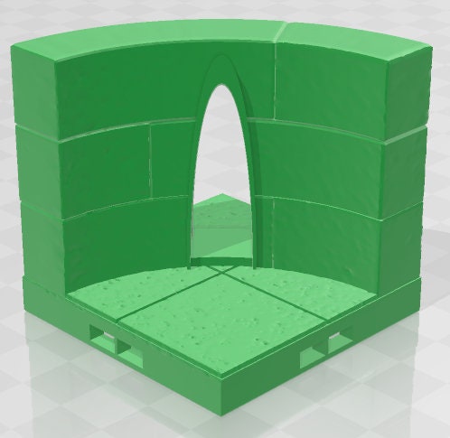 Seraphim Wall Expansion Curves And Corners - Seraphim -Pathfinder-Dungeons&Dragons-RPG-Tabletop-Terrain-28mm-AetherStudios