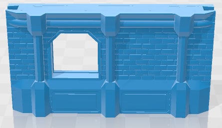 Uptown Exteriors Walls Set 1 - Tycho City -Pathfinder-Dungeons&Dragons-RPG-Tabletop-Terrain-28mm-AetherStudios