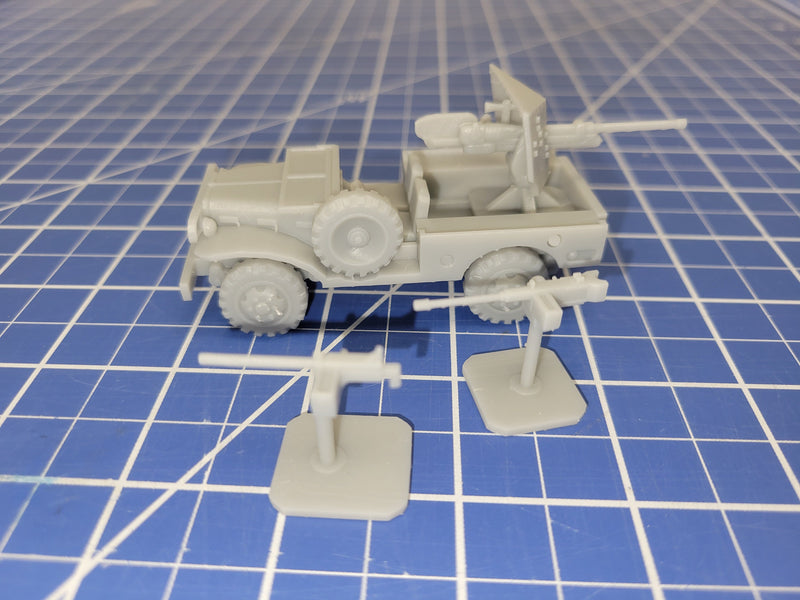 American WC 52 Weapons Carrier / M6 Motor gun Carriage - Great for Table Top War Games And Dioramas - Resin 28mm Miniatures - Bolt Action -