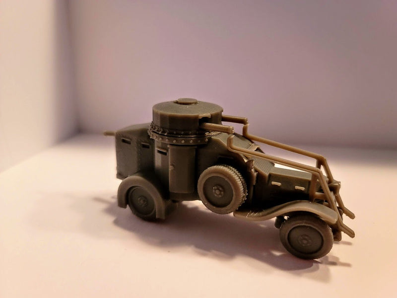Italian Lancia 1Z / 1ZM Armoured Car - Great for Table Top War Games And Dioramas - Resin 28mm Miniatures - Bolt Action