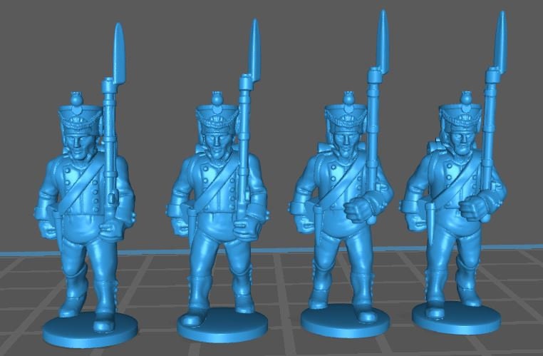 French Vistula Legion Inf btg 1808-13 - 18 minis - Great for Table Top War Games And Dioramas - Historical Wargaming - Resin 28mm Miniatures