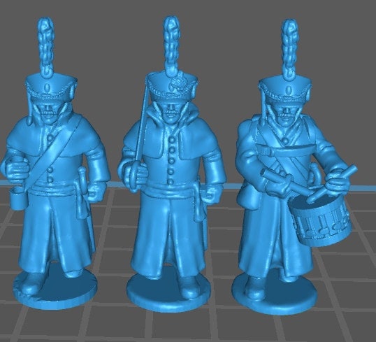 Russian Grenadiers/Jaegers wth Kiwer btg with greatcoats - 11 minis - War Games And Dioramas - Historical Wargaming -Resin 28mm