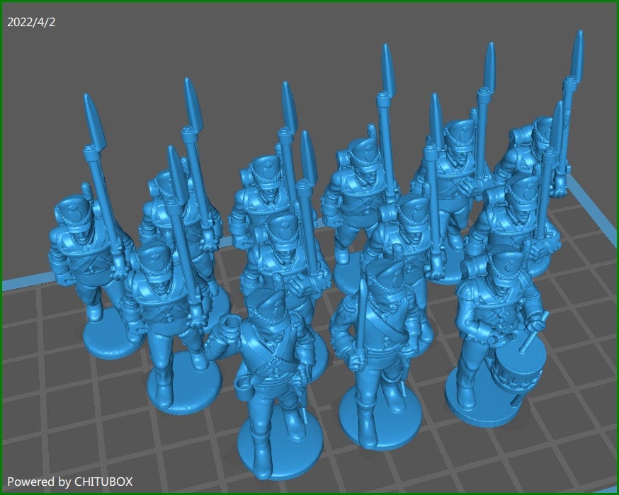 Belgian Line 1814-15 - 13 minis - War Games And Dioramas - Historical Wargaming -Resin 28mm